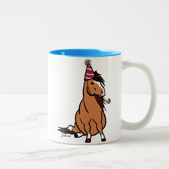 Tasse 2 Couleurs Pony du Parti Rouge (Droit)
