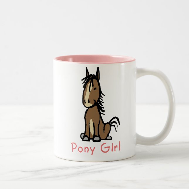 Tasse 2 Couleurs Pony Girl (Droit)