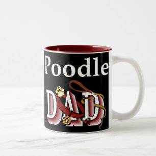 Tasse 2 Couleurs Poodle papa cadeaux