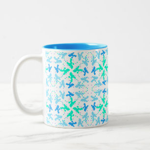 Tasse 2 Couleurs Poodle Patern