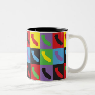 Tasse 2 Couleurs Pop Art California