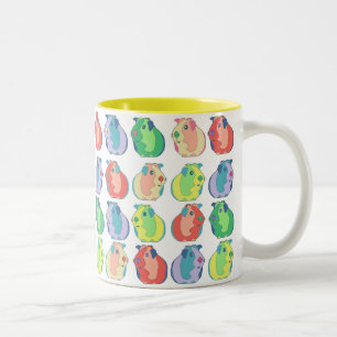 Tasse 2 Couleurs Pop Art Guinea Pig Motif