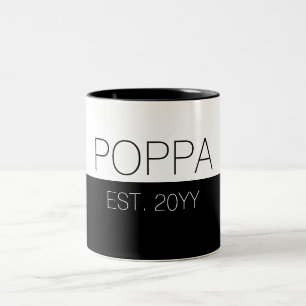Tasse 2 Couleurs Poppa a établi des cadeaux pour papa à être Popp