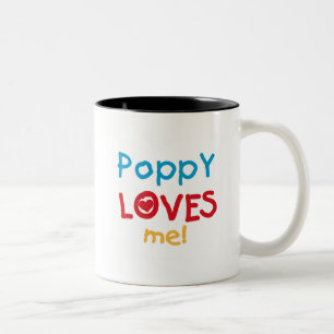 Tasse 2 Couleurs Poppy aime moi t-shirts et cadeaux