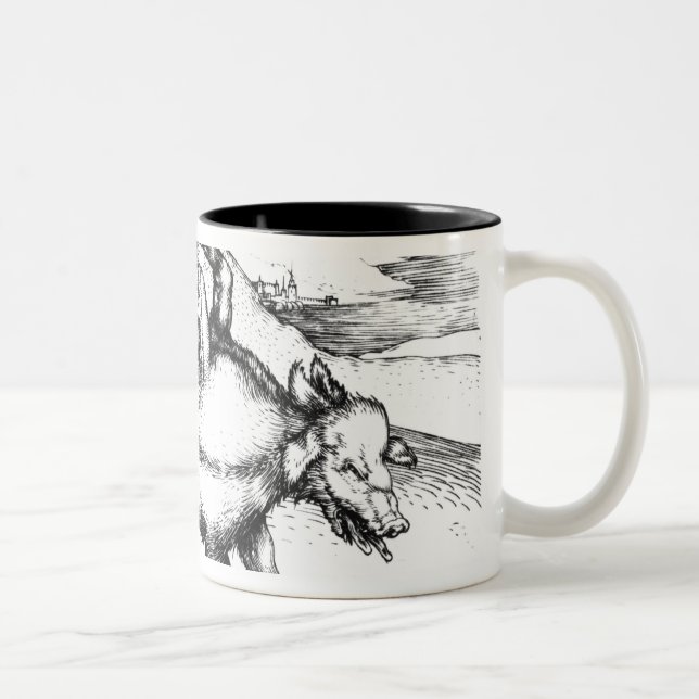 Tasse 2 Couleurs Porc monstrueux (Droit)