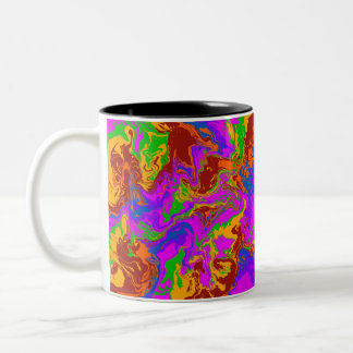 Tasse 2 Couleurs Porridge de cerveau en Abstrait