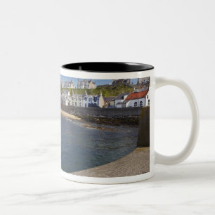 Tasse 2 Couleurs Port, Findochty, Moray, Écosse, Royaume-Uni