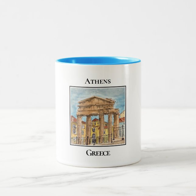 Tasse 2 Couleurs Porte d'Athéna Archegetis, Athènes, Grèce (Centre)