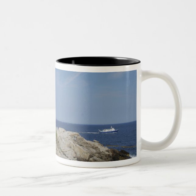 Tasse 2 Couleurs Portland Head Light, Cape Elizabeth, Maine, (Droit)