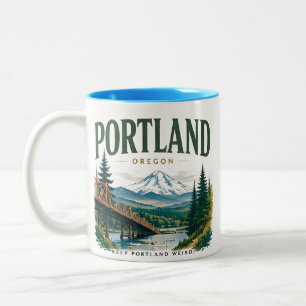 Tasse 2 Couleurs Portland Pacifique Nord-Ouest