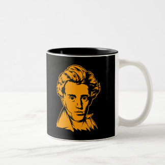 Tasse 2 Couleurs Portra d'existentialiste de philosophie de Soren