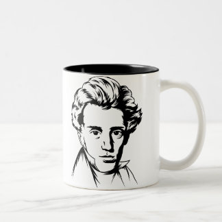 Tasse 2 Couleurs Portra d'existentialiste de philosophie de Soren