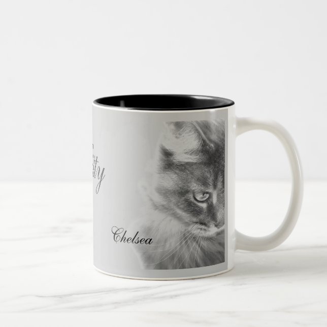 Tasse 2 Couleurs Portrait "Angel Kitty" (Droit)