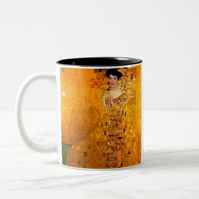 Tasse 2 Couleurs Portrait d'Adèle Bloch-Bauer par Gustav Klimt (Gauche)