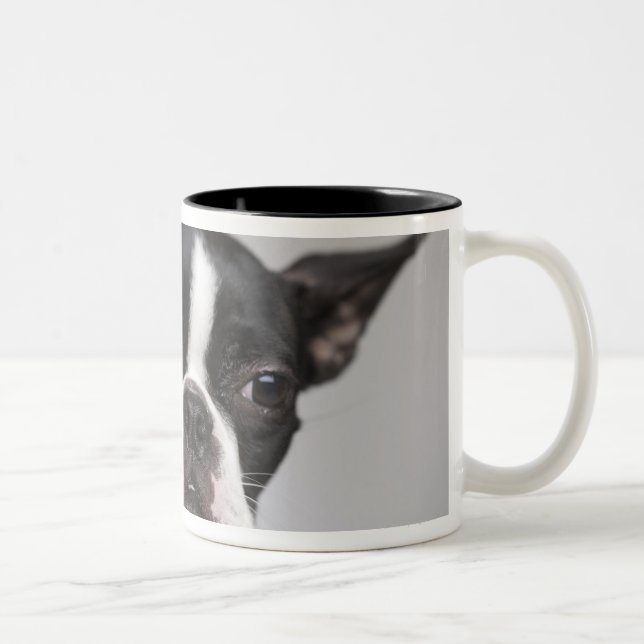 Tasse 2 Couleurs Portrait de chien (Droit)