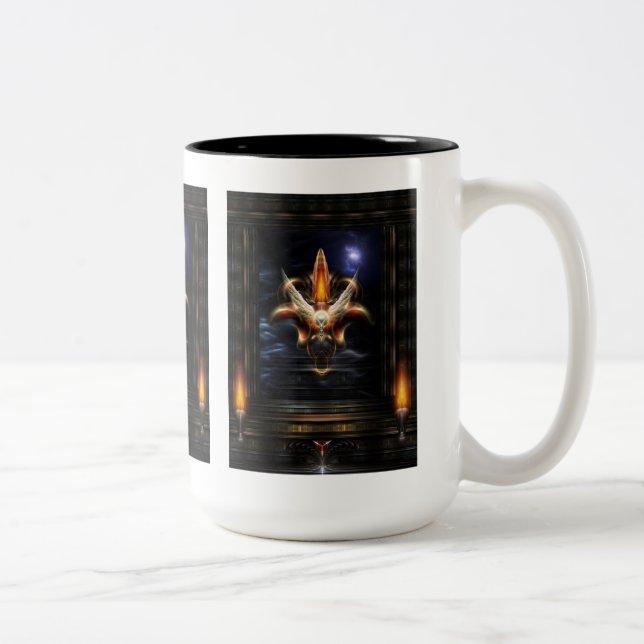 Tasse 2 Couleurs Portrait de feu à la torche Akrellian (Droit)