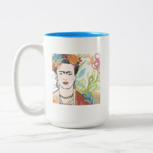 Tasse 2 Couleurs Portrait de Frida Kahlo