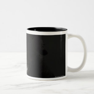 Tasse 2 Couleurs Portrait de studio de cric-un-griffonnage noir