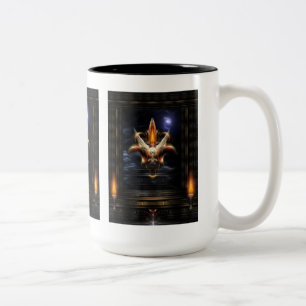 Tasse 2 Couleurs Portrait d'incendie d'Akrellian