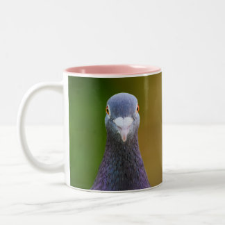 Tasse 2 Couleurs Portrait D'Un Pigeon