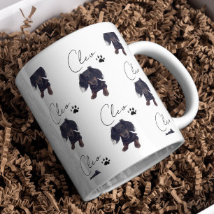 Tasse 2 Couleurs Portrait personnalisé pour animaux de compagnie et