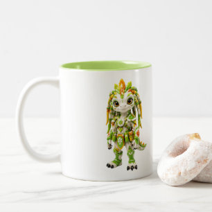 Tasse 2 Couleurs Portrait solo de guerrier de la nature Sigilkin