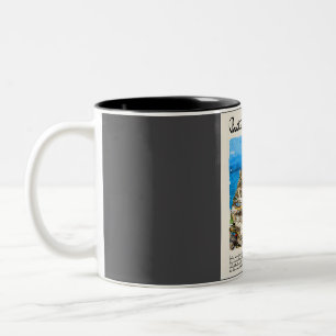 Tasse 2 Couleurs Positano Vintage Watercolor Travel