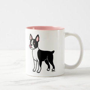 Tasse 2 Couleurs Position de Boston Terrier