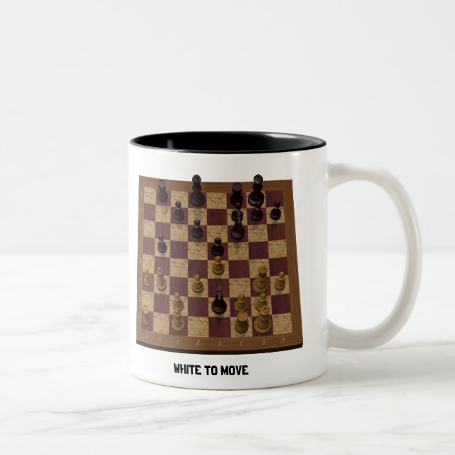 Tasse 2 Couleurs Position d'échecs - pouvez-vous repérer une (Droit)