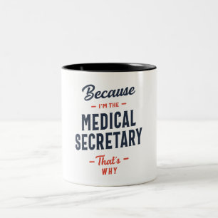Tasse 2 Couleurs Poste de secrétaire Médicale