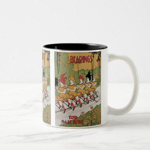 Tasse 2 Couleurs Poster de bicyclettes de roulements