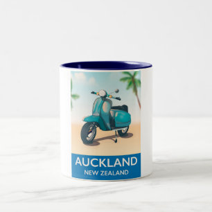 Tasse 2 Couleurs poster de voyage Auckland Nouvelle-Zélande