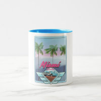 poster de voyage Miami Florida Vintage