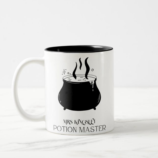 Tasse 2 Couleurs Potion Master personnalisé cadeau Halloween (Gauche)