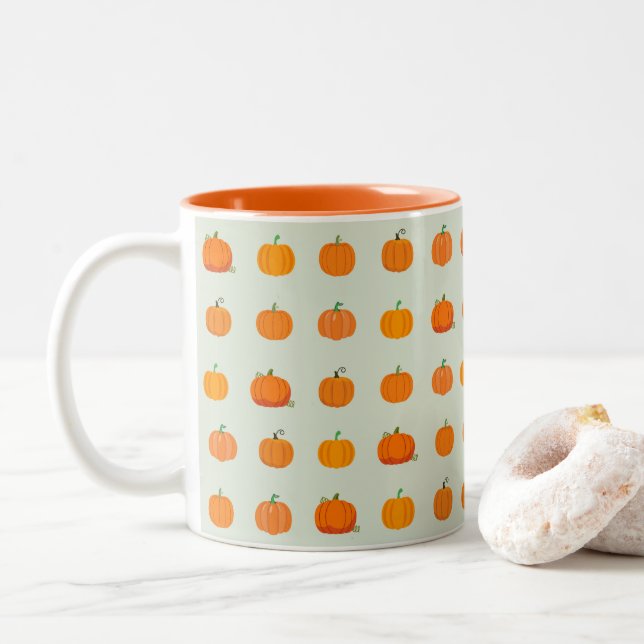 Tasse 2 Couleurs Potiron Patch (Avec donut)
