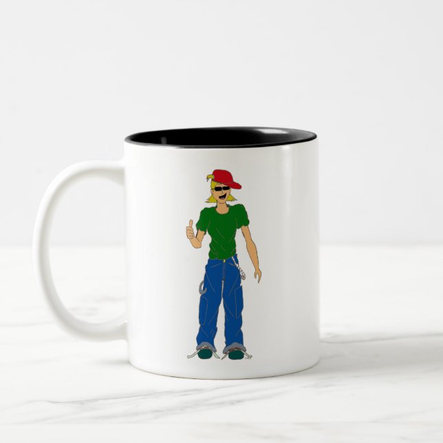 Tasse 2 Couleurs pouce haut (Gauche)