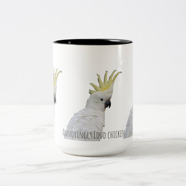 Tasse 2 Couleurs Poulet bruyant de manière agaçante (Centre)