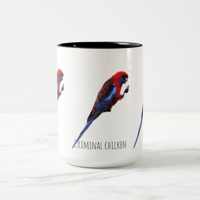 Tasse 2 Couleurs Poulet criminel (Centre)
