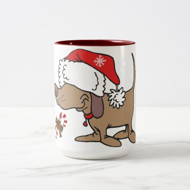 TASSE 2 COULEURS ****POULET DE NOËL POUR VOUS**** (Centre)