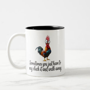 Tasse 2 Couleurs Poulet Drôle Parfois Vous Devez Dire Cluck