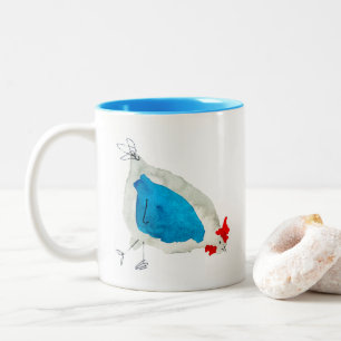 Tasse 2 Couleurs Poulets mignons aquarelle