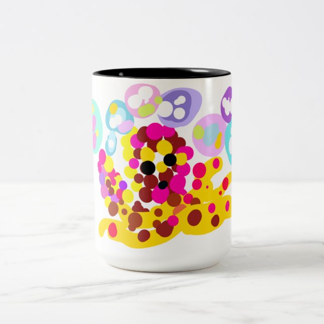 Tasse 2 Couleurs Poulpe mignon (Centre)