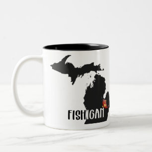 Tasse 2 Couleurs pour Michigan Fisherman