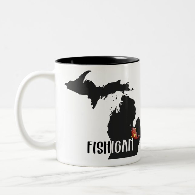 Tasse 2 Couleurs pour Michigan Fisherman (Gauche)