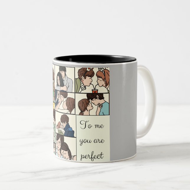 Tasse 2 Couleurs Pour Moi, Vous Êtes Parfait (Devant droit)