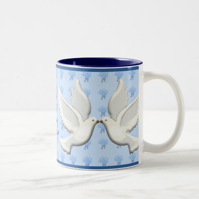 Tasse 2 Couleurs Poussées personnalisées (Droit)