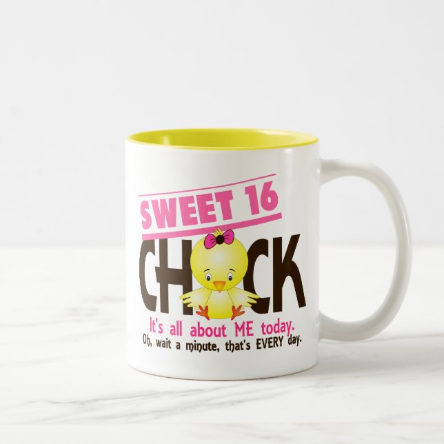 Tasse 2 Couleurs Poussin 3 du bonbon 16 (Droit)