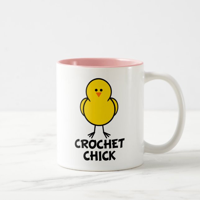 Tasse 2 Couleurs Poussin de crochet (Droit)