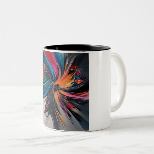 Tasse 2 Couleurs "Power Brew : Superhuman Edition" (Devant droit)