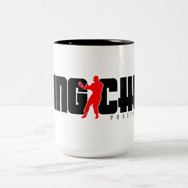 Tasse 2 Couleurs Praticien de Wing Chun (Centre)